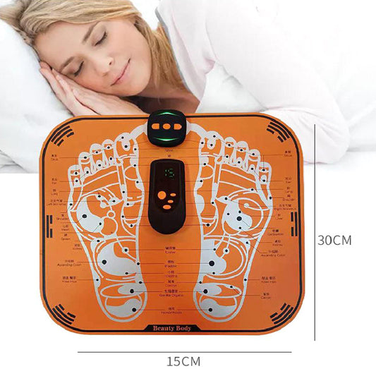 Ems Intelligent Remote Control Foot Massage Pad Machine Pulse Acupuncture Point Physical Therapy Health Care Foot Sole Massager
